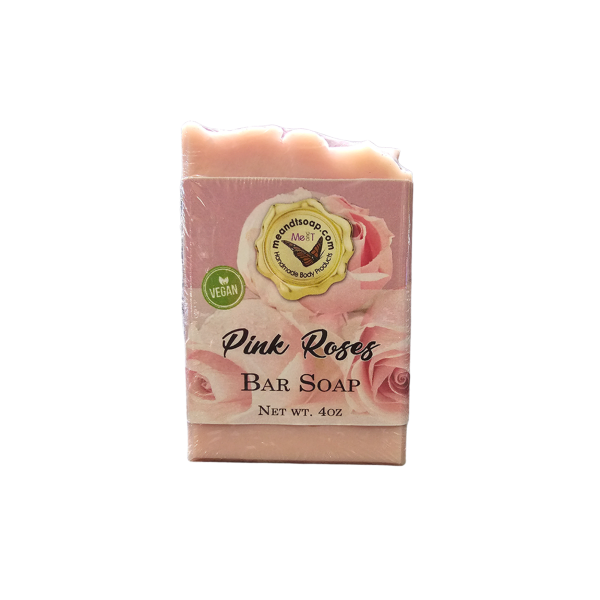 Pink Roses Bar Soap - Image 2