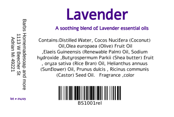 Lavender Bar Soap - Image 3