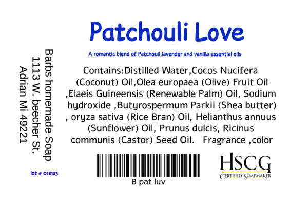 Patchouli Love Bar Soap - Image 3