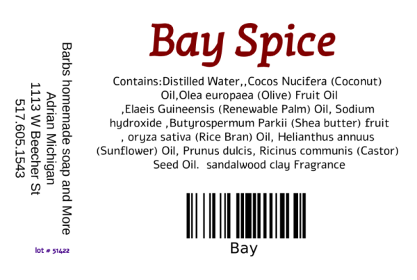 Bay Spice Bar Soap - Image 3